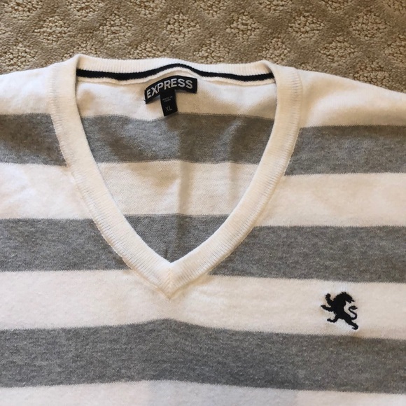 ⚪️ Men’s Express V-Neck Sweater - Picture 2 of 3